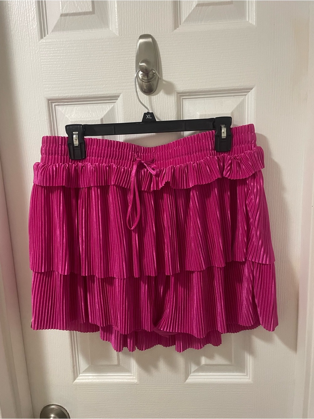 Simply Southern 0125 Pleated Skort - Bright Fuchsia